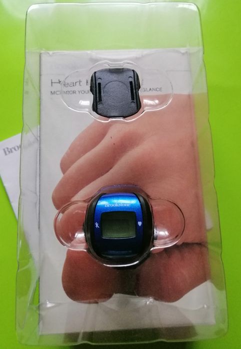 Кольцо, сердечного ритма. Brookstone My Monitor Heart Rate Ring Blue