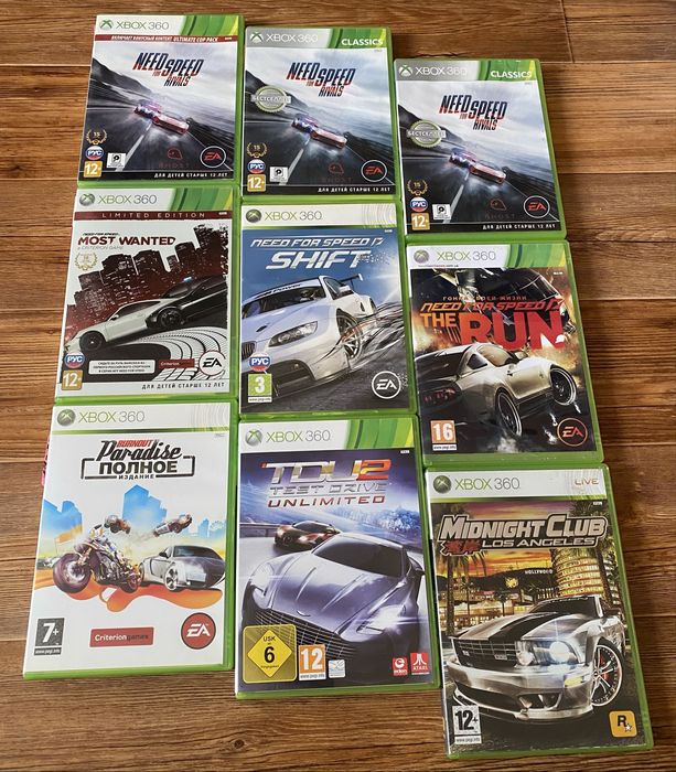 Xbox 360: FIFA 19, GTA, Driver, Mortal Kombat, FORZA, RDR, NFS, Tekken