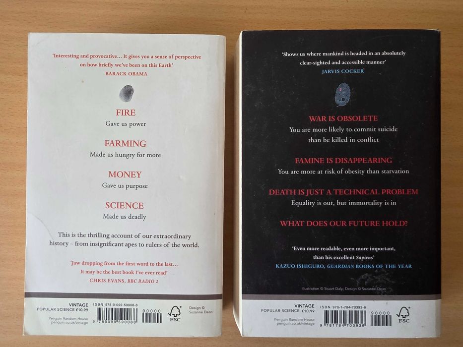 Yuval Noah Harari's books "Sapiens" and "Homo Deus"64552053244163122