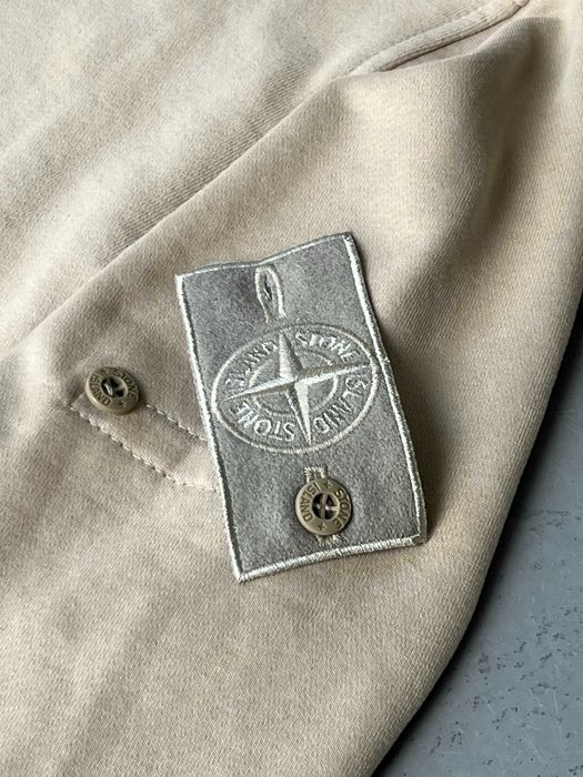 Зіп худи Stone Island бежевий гост ghost кофта зип стон айленд зипка