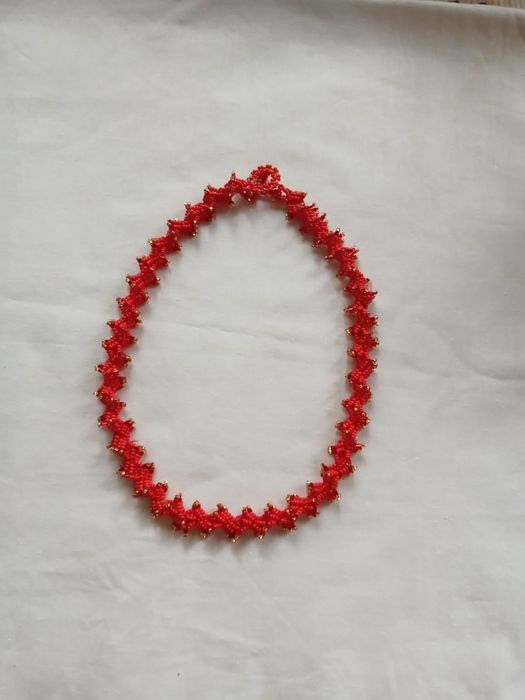 Кольє з чешського бісеру ручної роботи