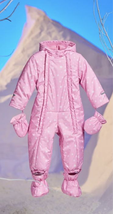 Утепленный зимний комбинезон fox&bunny by sinsay 74 размер