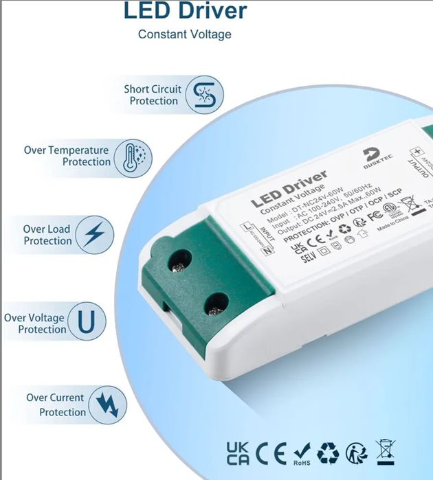 Dusktec LED driver 24v 60w