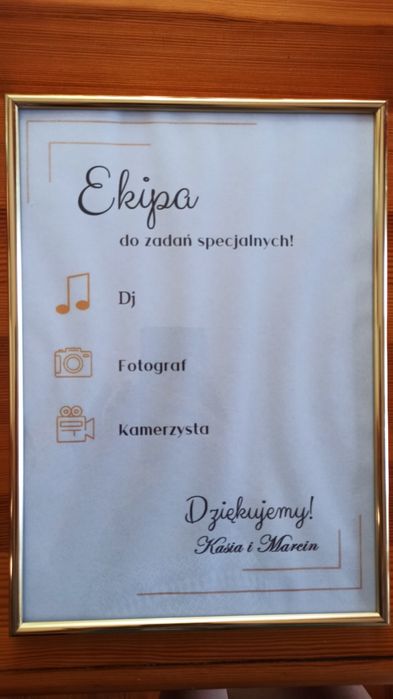 Księga gości, instrukcja instax, mr mrs stojak na lizaki, pudełko na