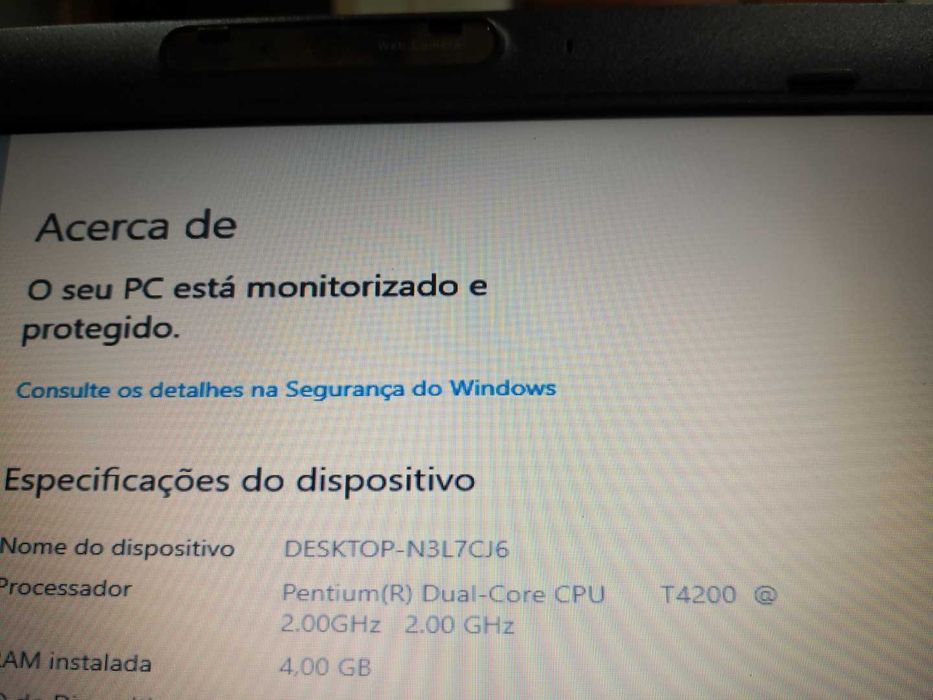 Portátil ToshibaA300-276;dual core;T4200D;15,4";4gb/120gb;ler anuncio