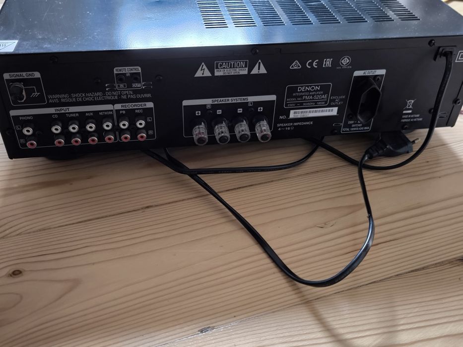 Zestaw audio kolumny Pylon + wzmacniacz Denon