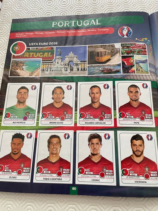 Caderneta Euro 2016 - Portugal campeão