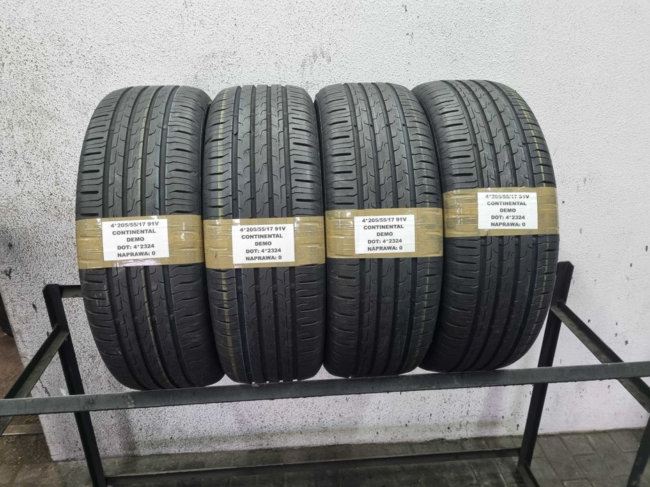 205/55/17 91V Continental Eco Contact 6 2024 KOMPLET MONTAŻ WYSYŁKA