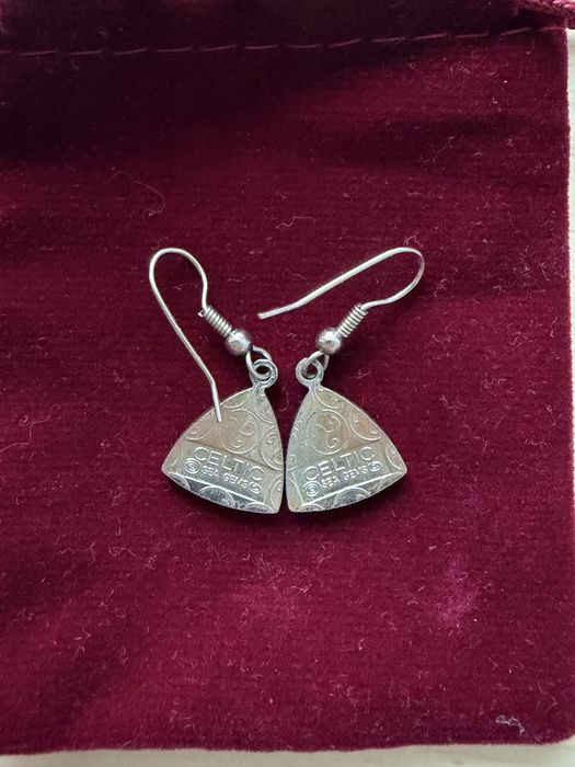 Сережки Celtic Sea Gems Enamel Celtic Trinity Knot blue/turquoise емальовані синьо-зелені