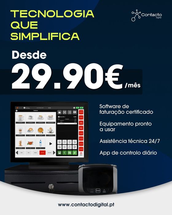 POS / Software de Faturação + Equipamento desde 29,90€/mês