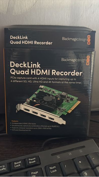 HP Z620 com Placa de Captura Blackmagic Decklink Quad Hdmi