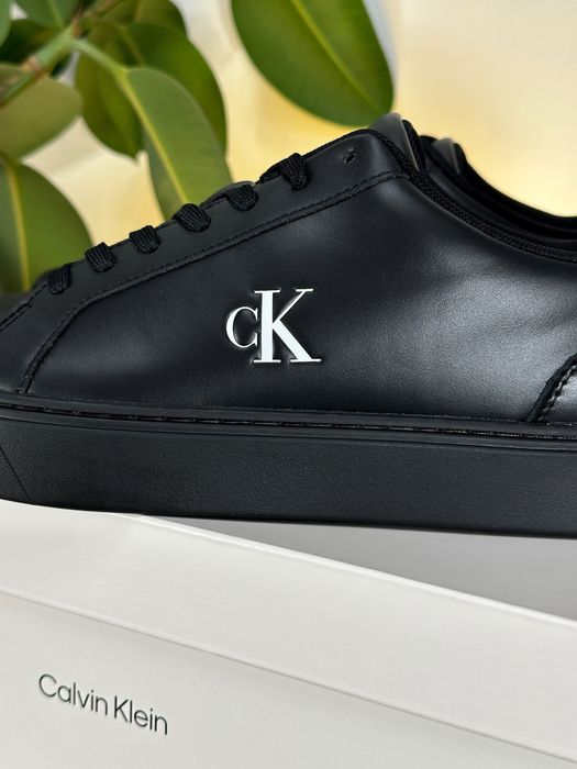 Шкіряні кросівки кеди Calvin Klein оригінал Мужские кожаные кеды CK