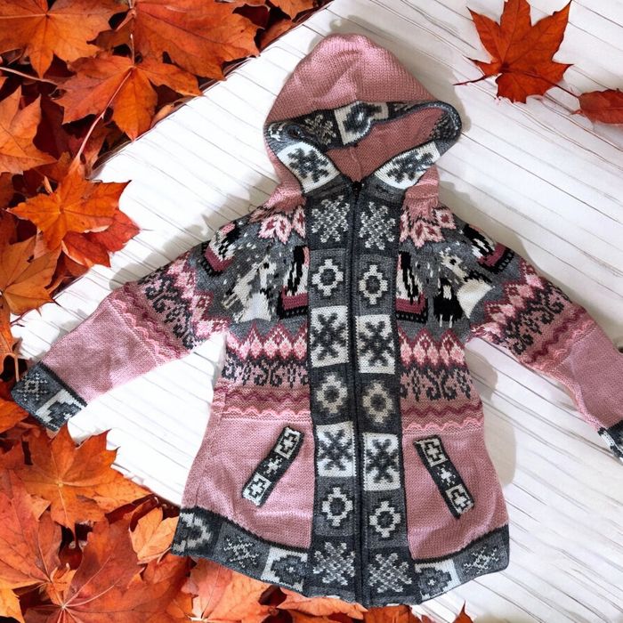 Poncza i sweterki dziecięce alpaka