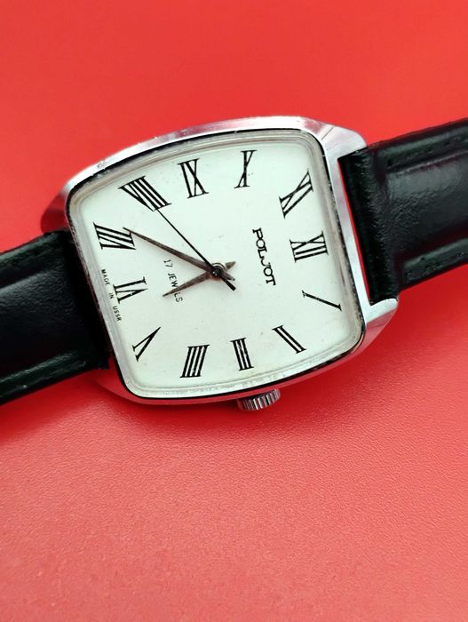 POLJOT kostka rzymskie indeksy mechaniczny zegarek na chodzie