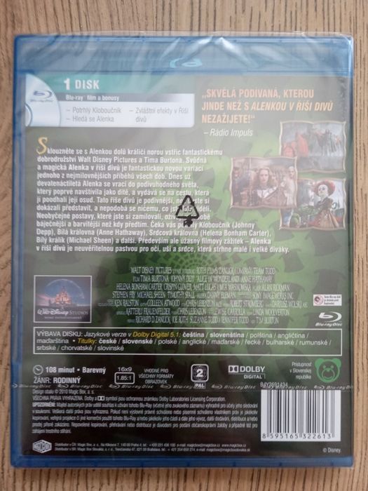 Alicja w krainie czarów bluray Dubbing i Napisy PL nowy w folii