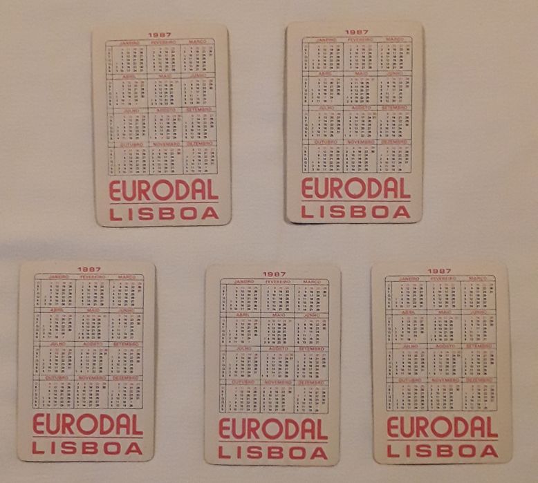 Calendários de bolso Marilyn Monroe - 1987