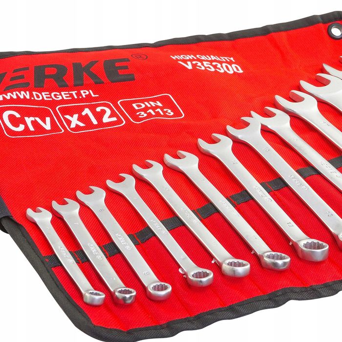 KLUCZE PŁASKIE PŁASKO OCZKOWE 6-22mm dwustronne płachta 12EL 2395