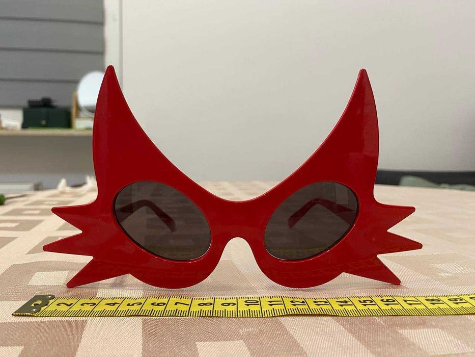 Czerwone okulary diabła HALLOWEEN
