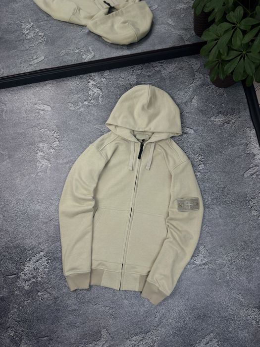 Зіп-худі STONE ISLAND бежевий (ghost)