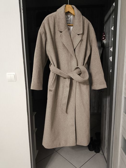 DIVERSE, Płaszcz damski COATANA, beż NOWY s/m