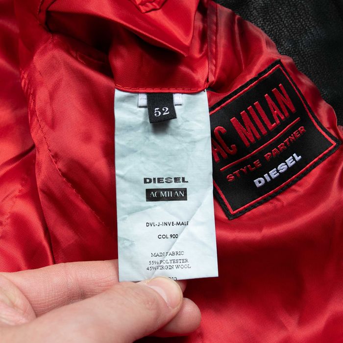 Marynarka DIESEL x AC MILAN – Official Style Partner Wełna/Wiskoza 52