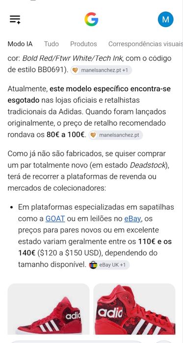 Tênis adidas para colecionadores NOVO A EXTRIAR!