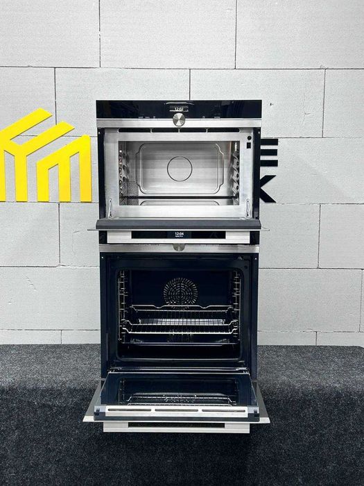 Духова шафа HB876GDS1S + Мікрохвильова піч CF634AGS1