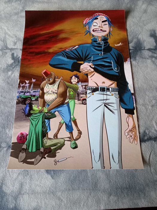 Plakat na płótnie zespołu muzycznego gorillaz