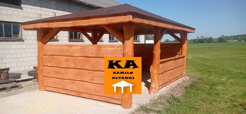 ALTANKI, altany, altanka na grubym balu