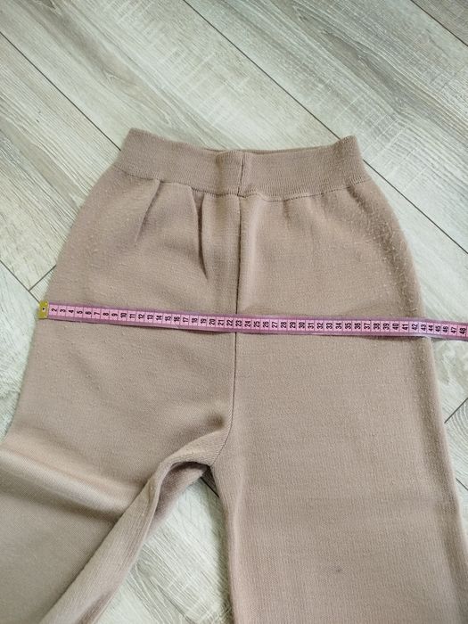 Жіночий в'язаний костюм оверсайз з штанами палаццо в ідеальному стані