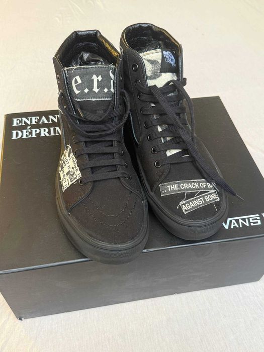 Enfants Riches Deprimes x Vans Distressed Multi Patch Sk8-HI Sneakers