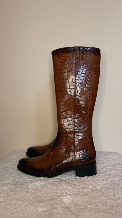 NOWE Kozaki skórzane 38 Melvin Hamilton brązowe damskie