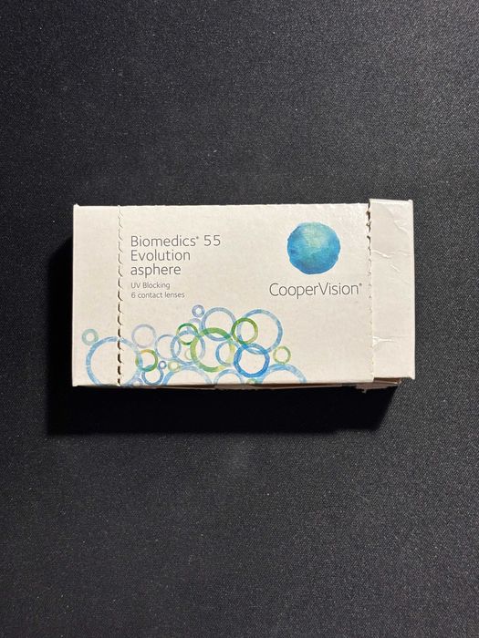 CooperVision BioMedics 55 Evolution Asphere (-4.50) — 2 пари нових контактних лінз