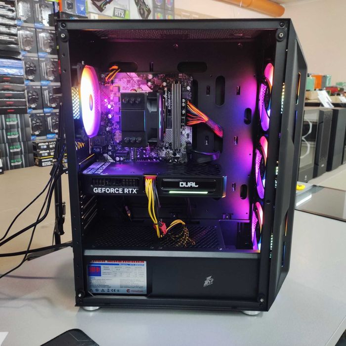 Компютер Новый Ryzen 5 5500, 16GB DDR4, RTX 5060 GDDR7, SSD 480GB