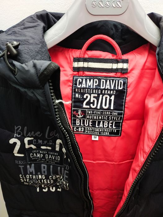Kamizelka z kapturem, męska ocieplana, firmy Camp David
