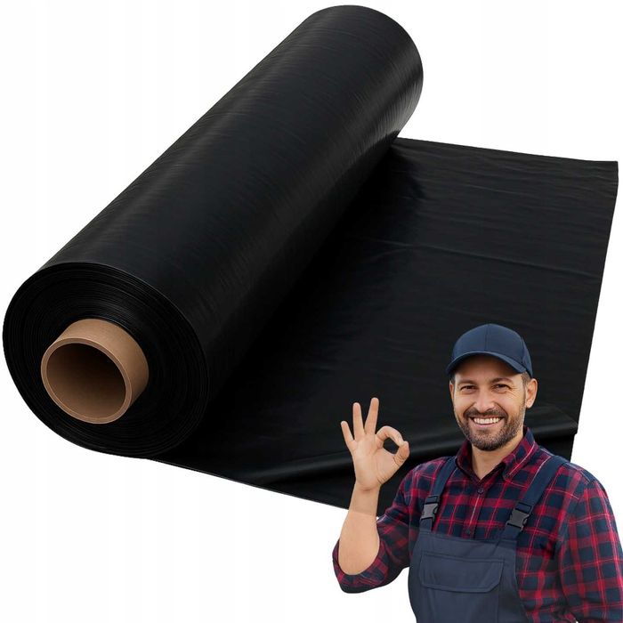 Folia kiszonkarska,kiszonkowa,EXTRA czarna 8x33m