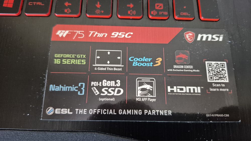 Laptop Gamingowy MSI GF75 Thin 9SC