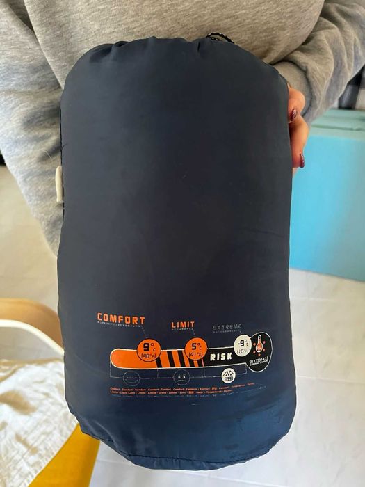 Saco-cama Quechua Camping Conforto 9ºC / Limite 5ºC - Como Novo