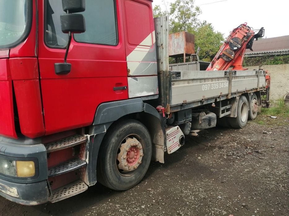 Кран маніпулятор, грузовик ,ман ф 2000