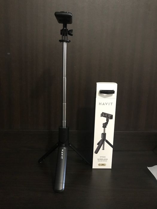 Трипод штатив бездротовий тримач селфі Havit 360 пульт