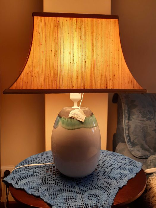 Candeeiros Vintage Porcelana  Chão  Mesa Madeira  Ferro Abatjours Seda