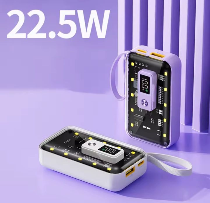 Повербанк корпус на 2,4,6 батареи 21700 PD-быстрая зарядка.