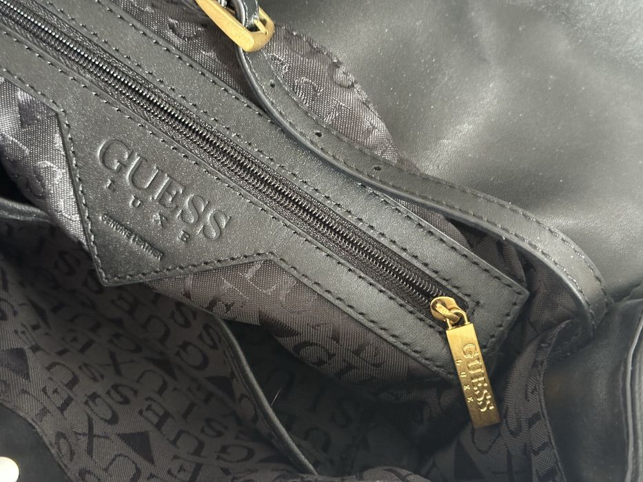 Torebka guess luxe panterka zloty lancuch
