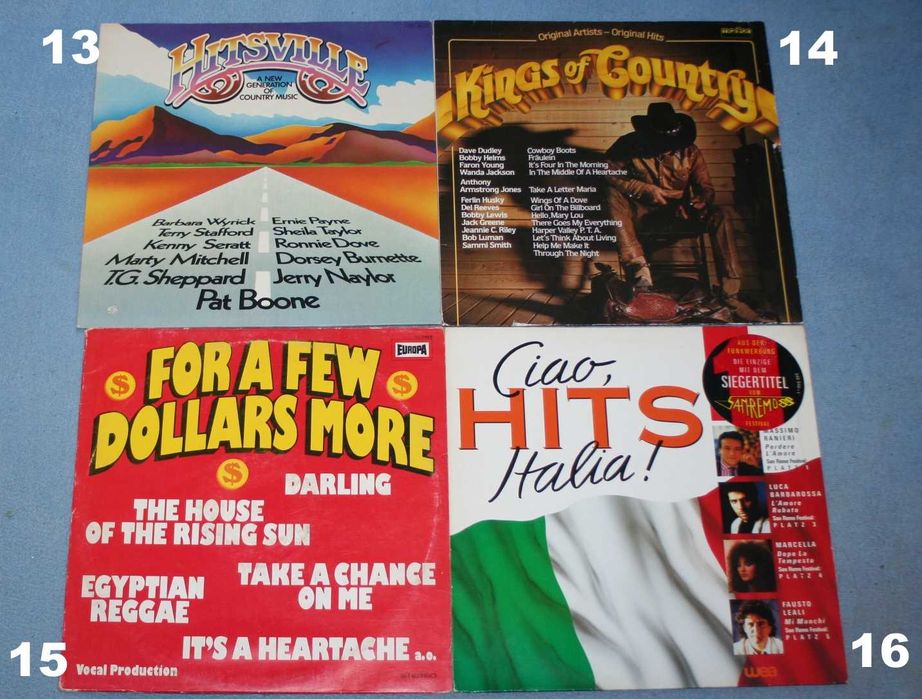 Płyty winylowe, składanki, Disco, Pop, Rock, Jazz, Country, Movie