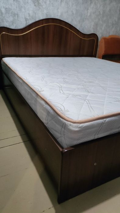 Ліжко двухспальне з ортопедичним матрасом, кровать, матрас