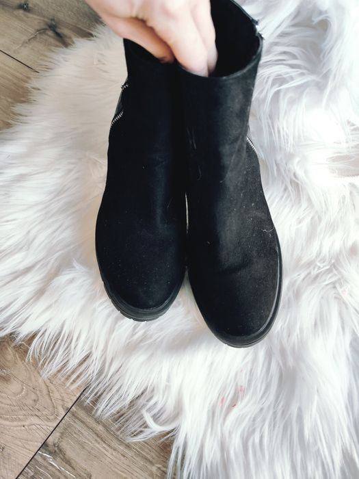 Buty kozaki botki na obcasie