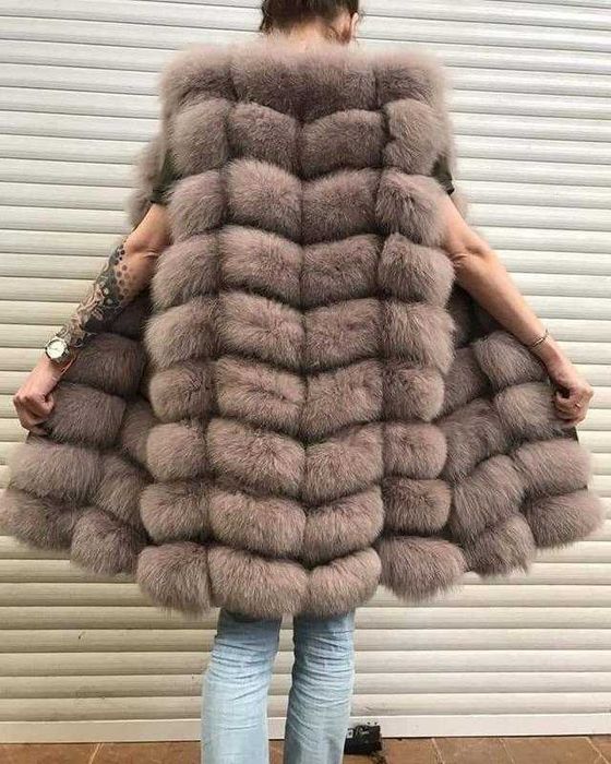 Жилет з песца натуральный