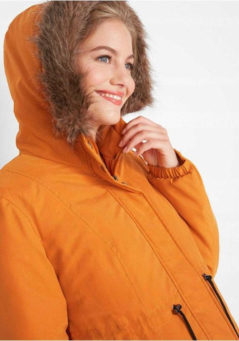 Kurtka ciążowa z wstawka dla dzidziusia - OCIEPLANA r