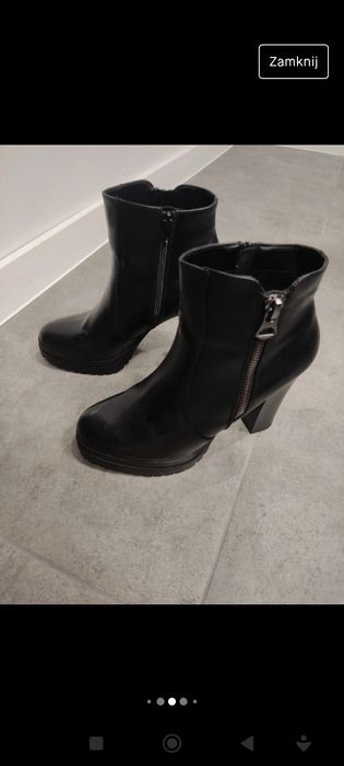 Czarne Botki r 41
