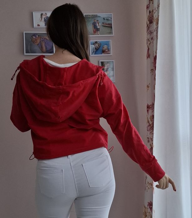 Bluza czerwona 4F rozpinana damska L